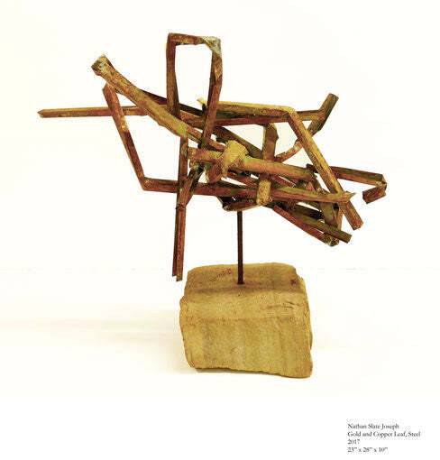Gold and Copper Leaf, Steel