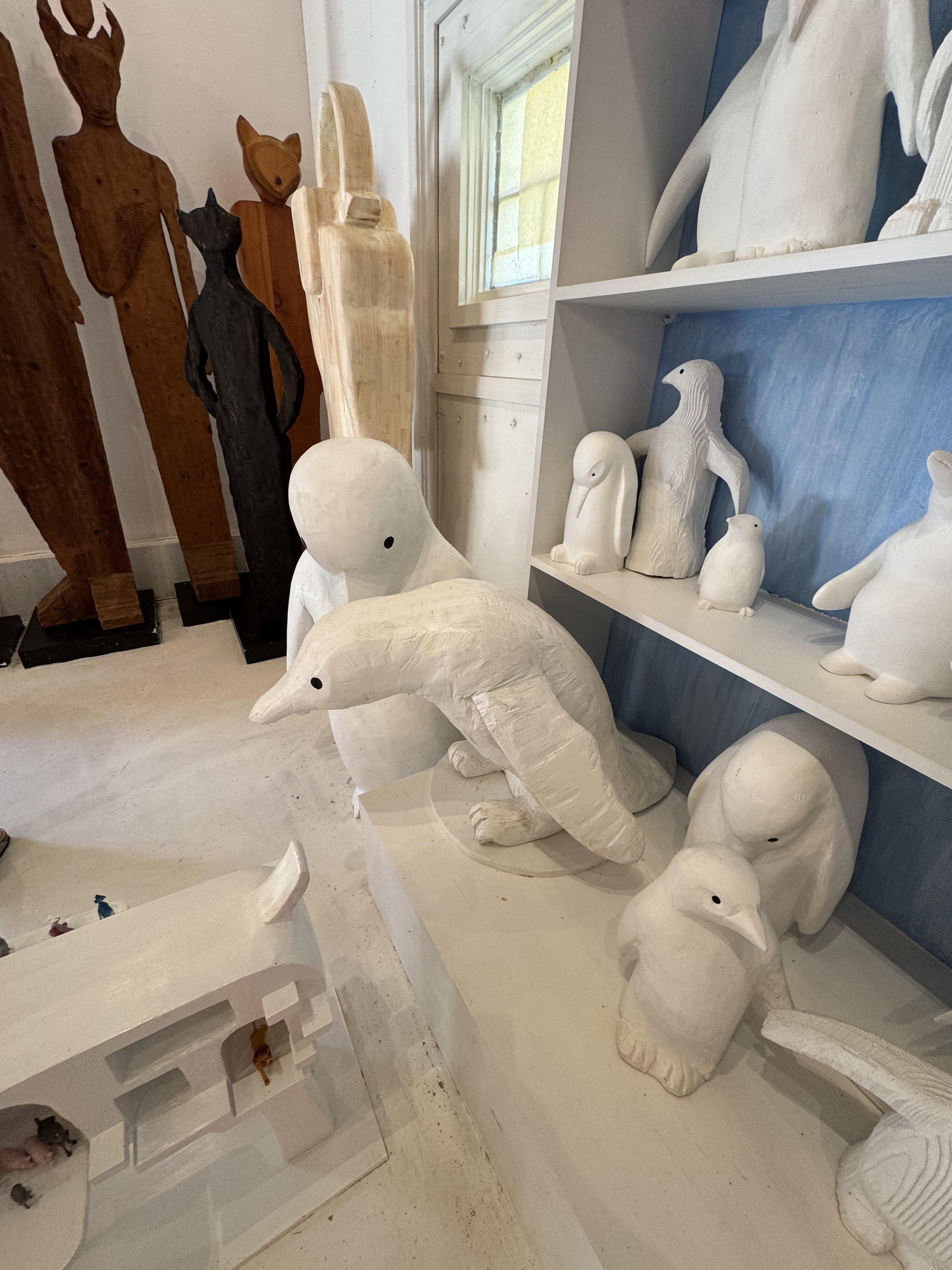 A wonderful visit to Mia Fonssagrives-studio in the Hamptons.