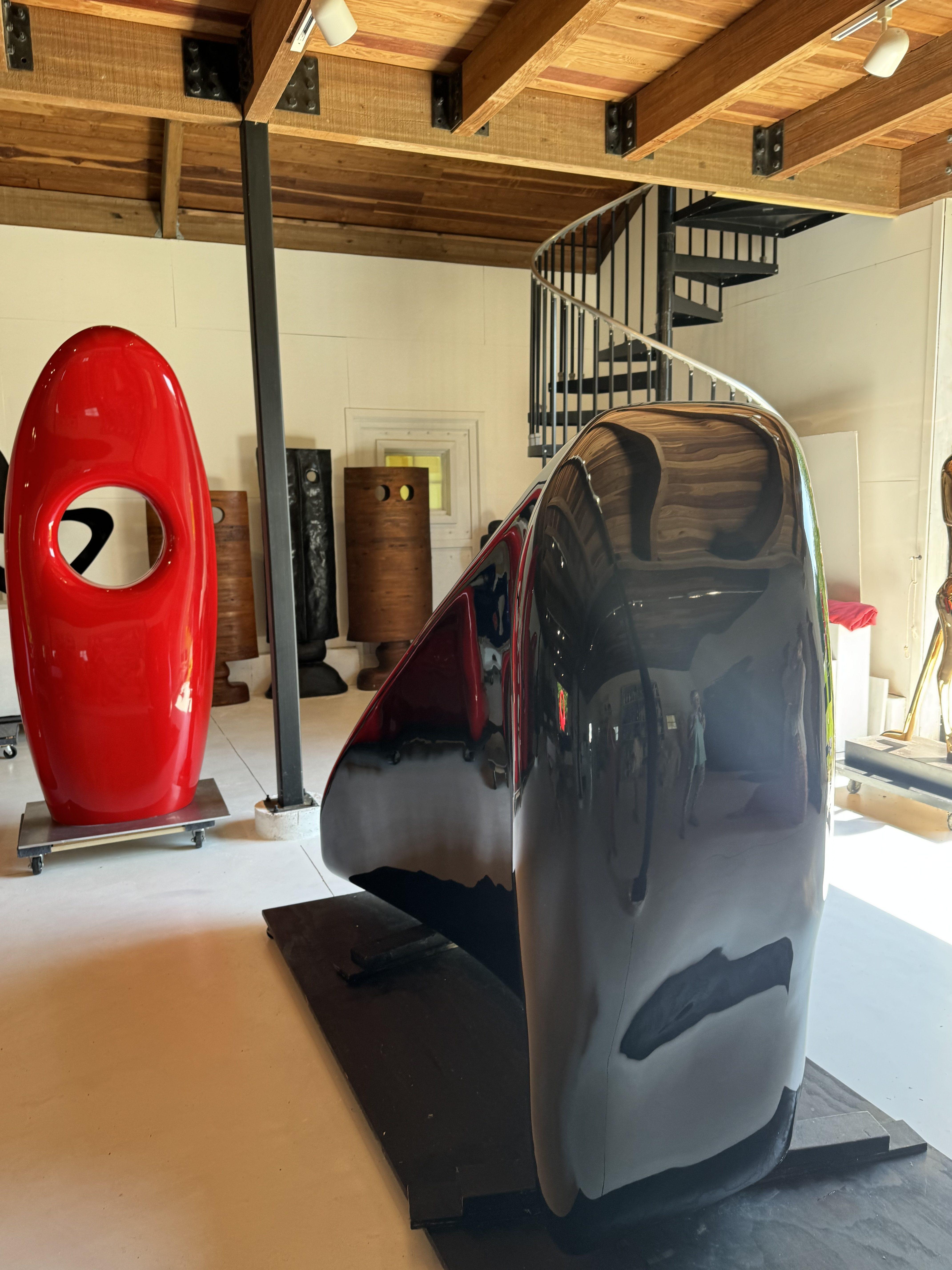 A wonderful visit to Mia Fonssagrives-studio in the Hamptons.