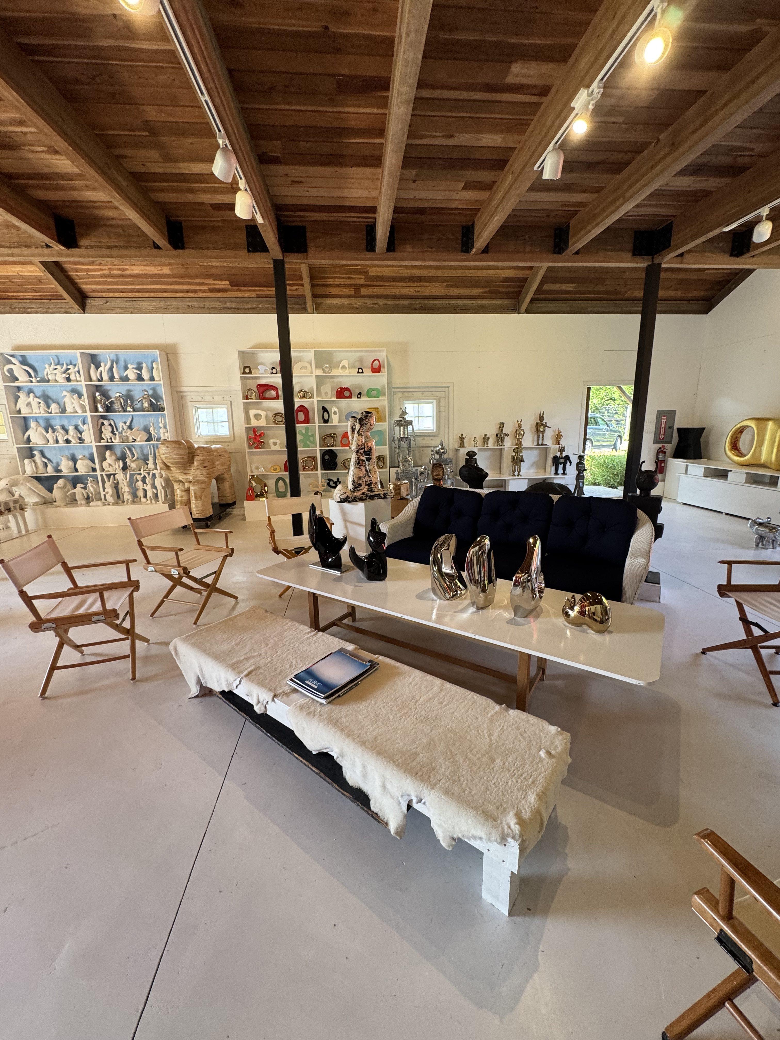 A wonderful visit to Mia Fonssagrives-studio in the Hamptons.