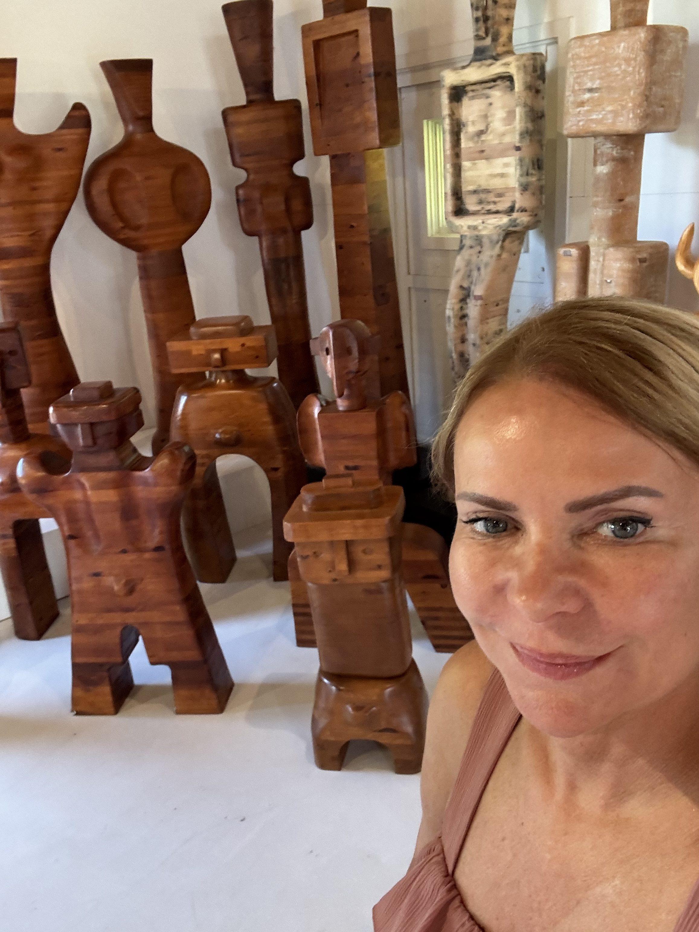 A wonderful visit to Mia Fonssagrives-studio in the Hamptons.