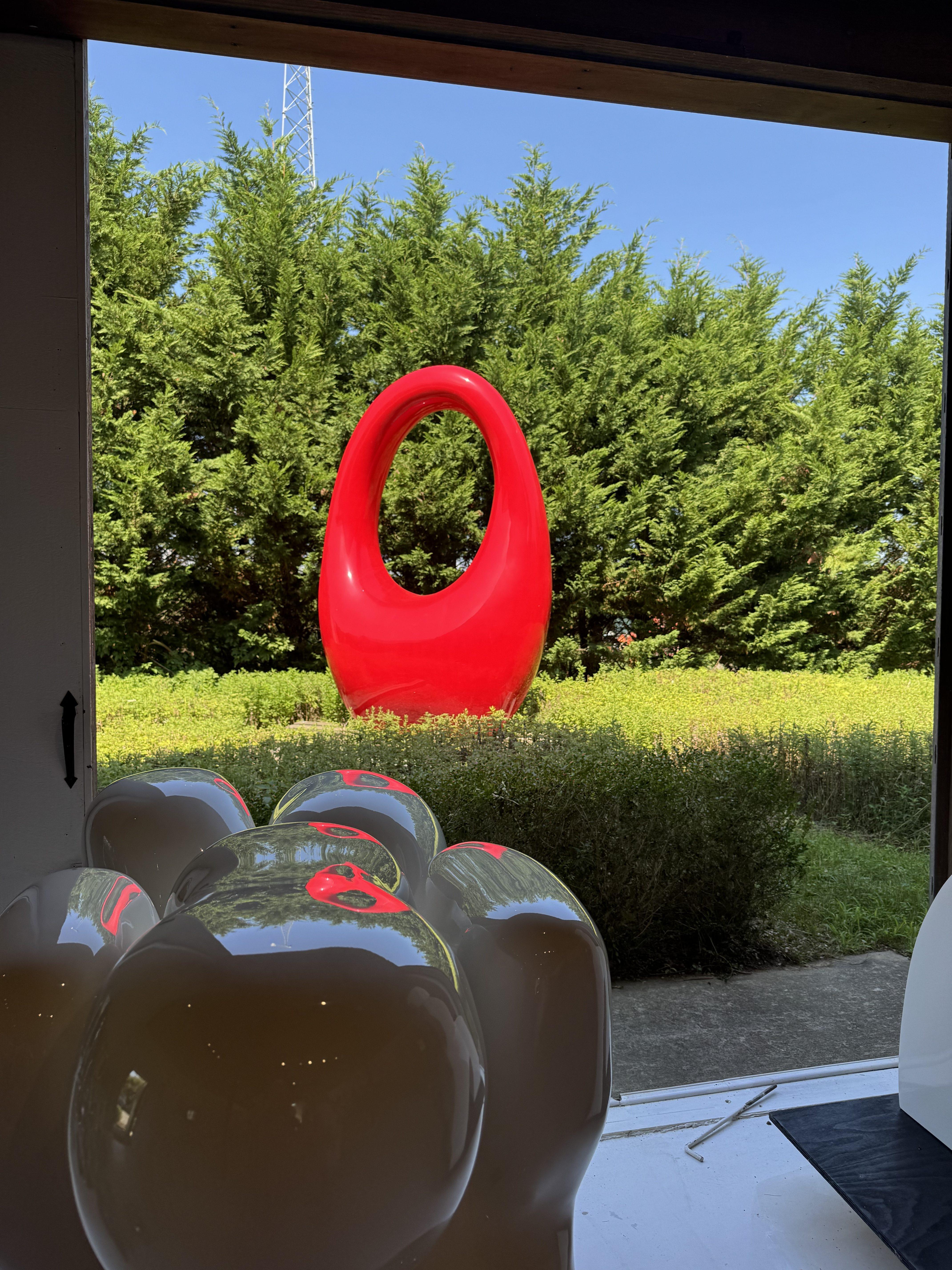 A wonderful visit to Mia Fonssagrives-studio in the Hamptons.