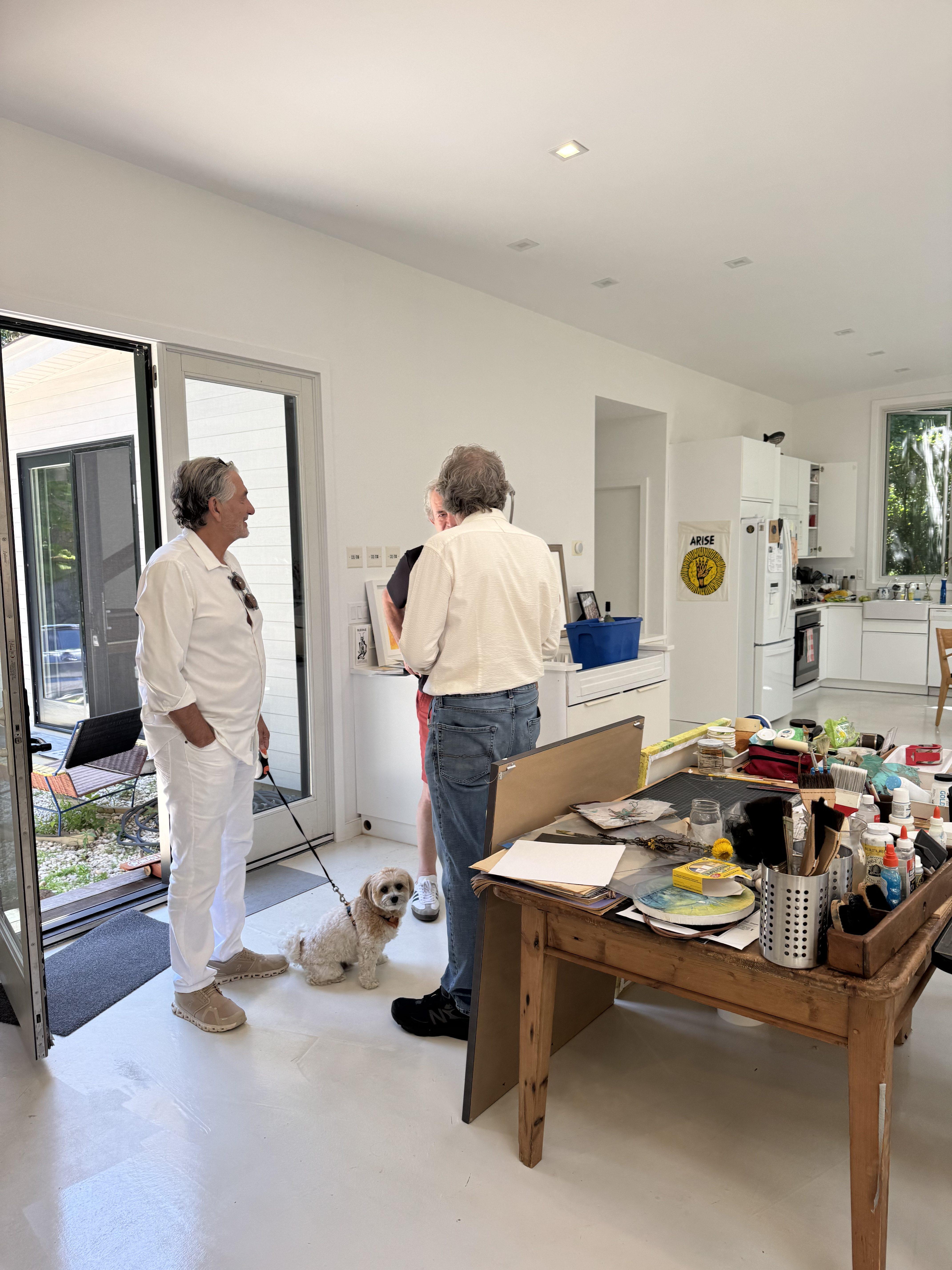 A visit to Shelter Island and a wonderful studio visit with artist Laurie Dolphin.