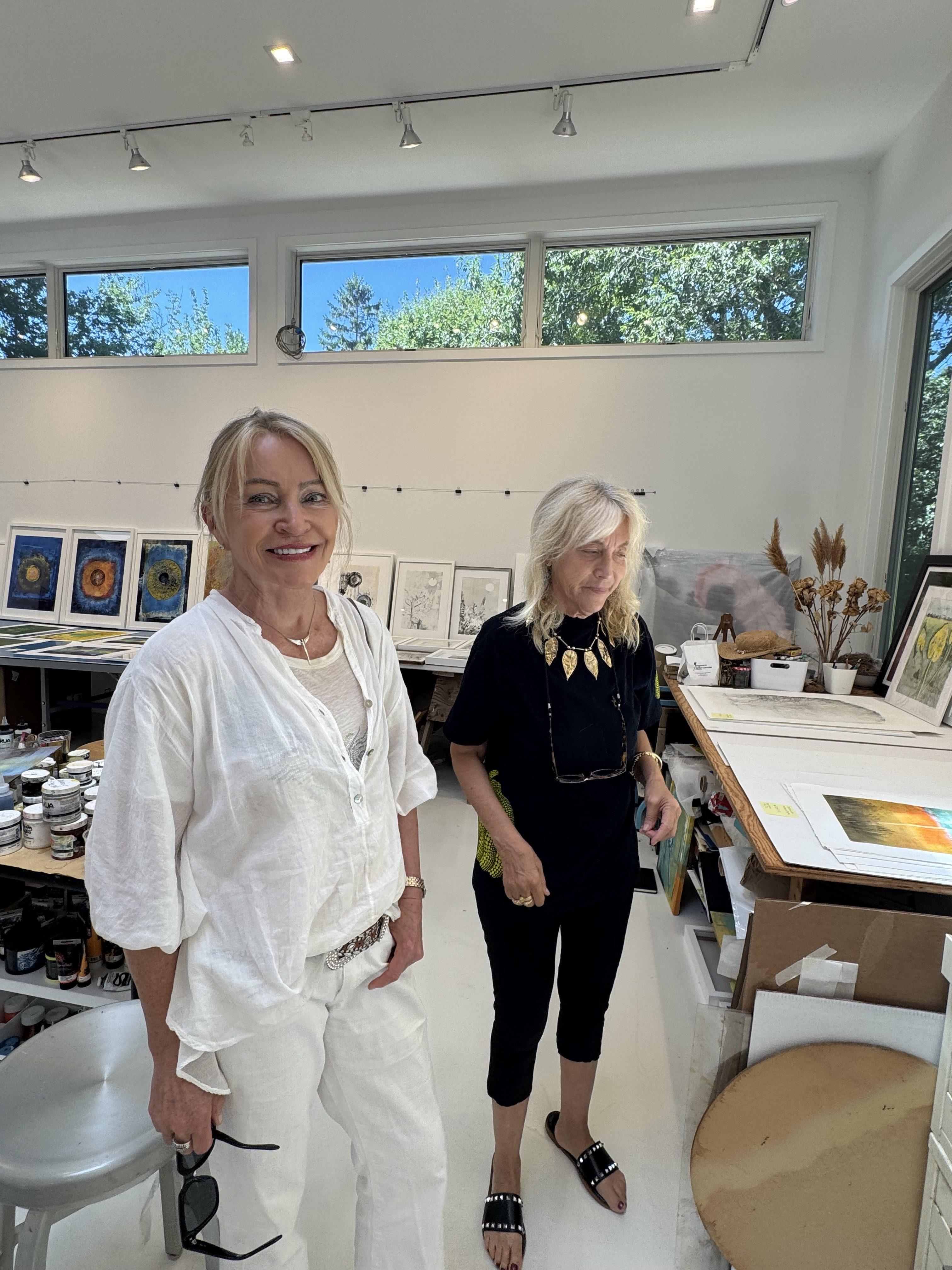 A visit to Shelter Island and a wonderful studio visit with artist Laurie Dolphin.