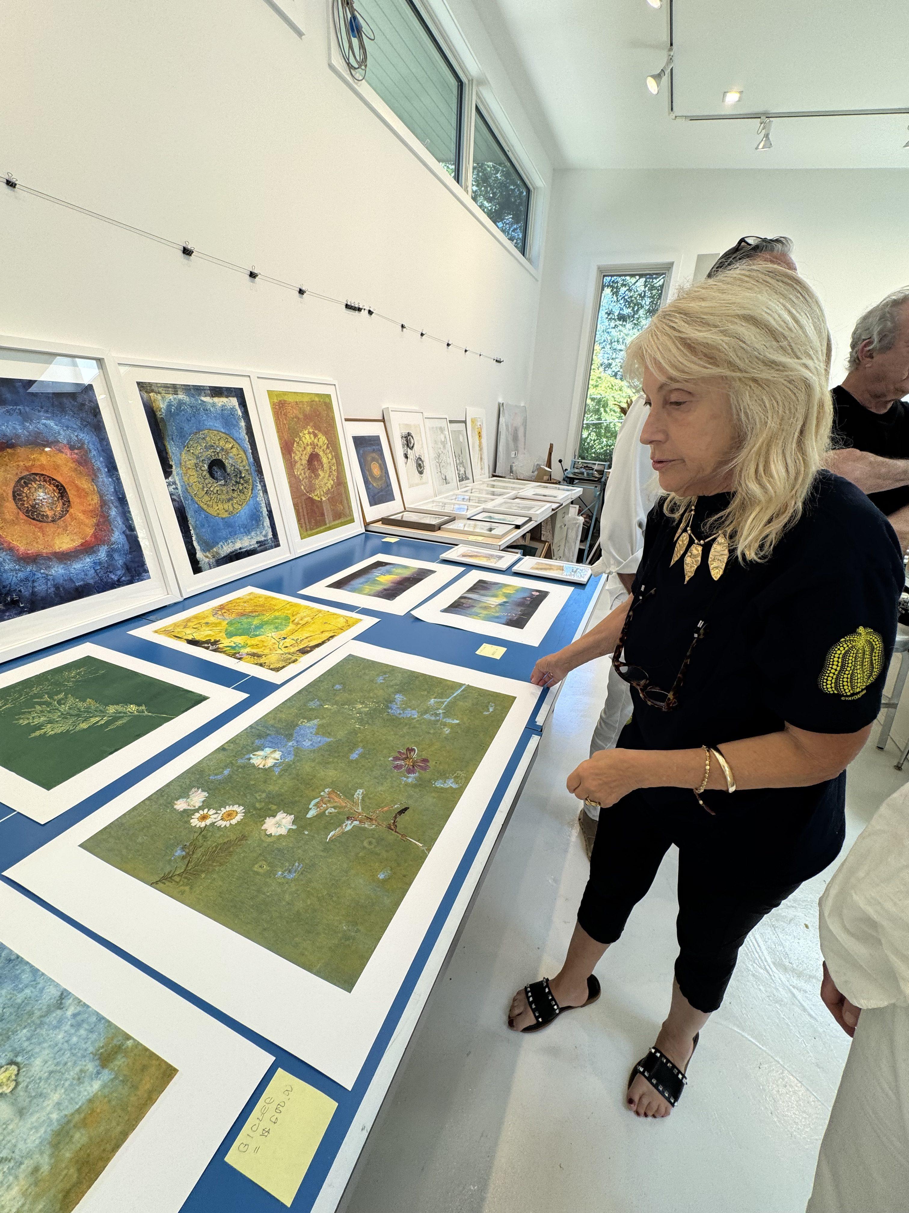 A visit to Shelter Island and a wonderful studio visit with artist Laurie Dolphin.
