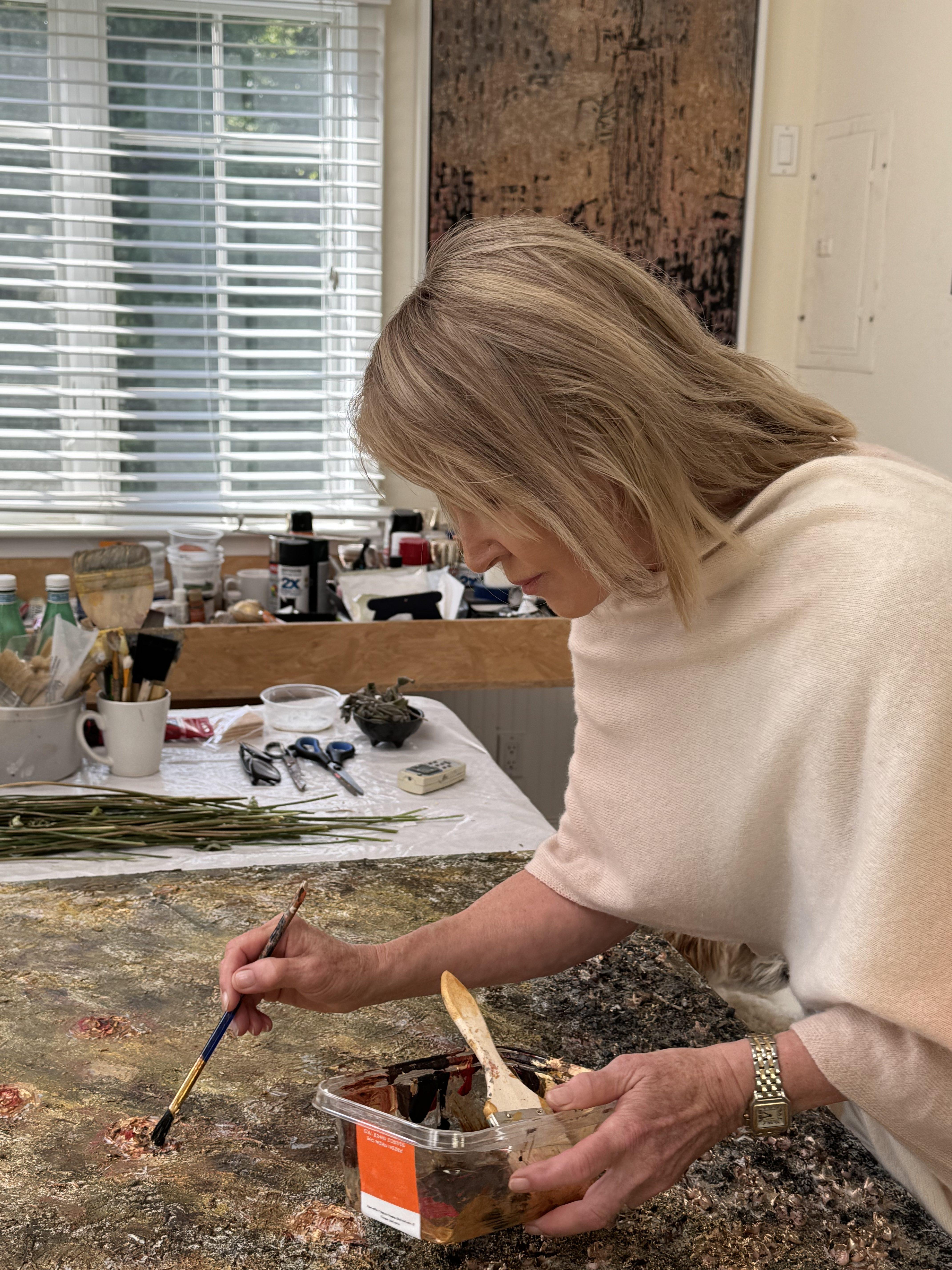 Christine’s studio, a place where art meets soul. ❤️