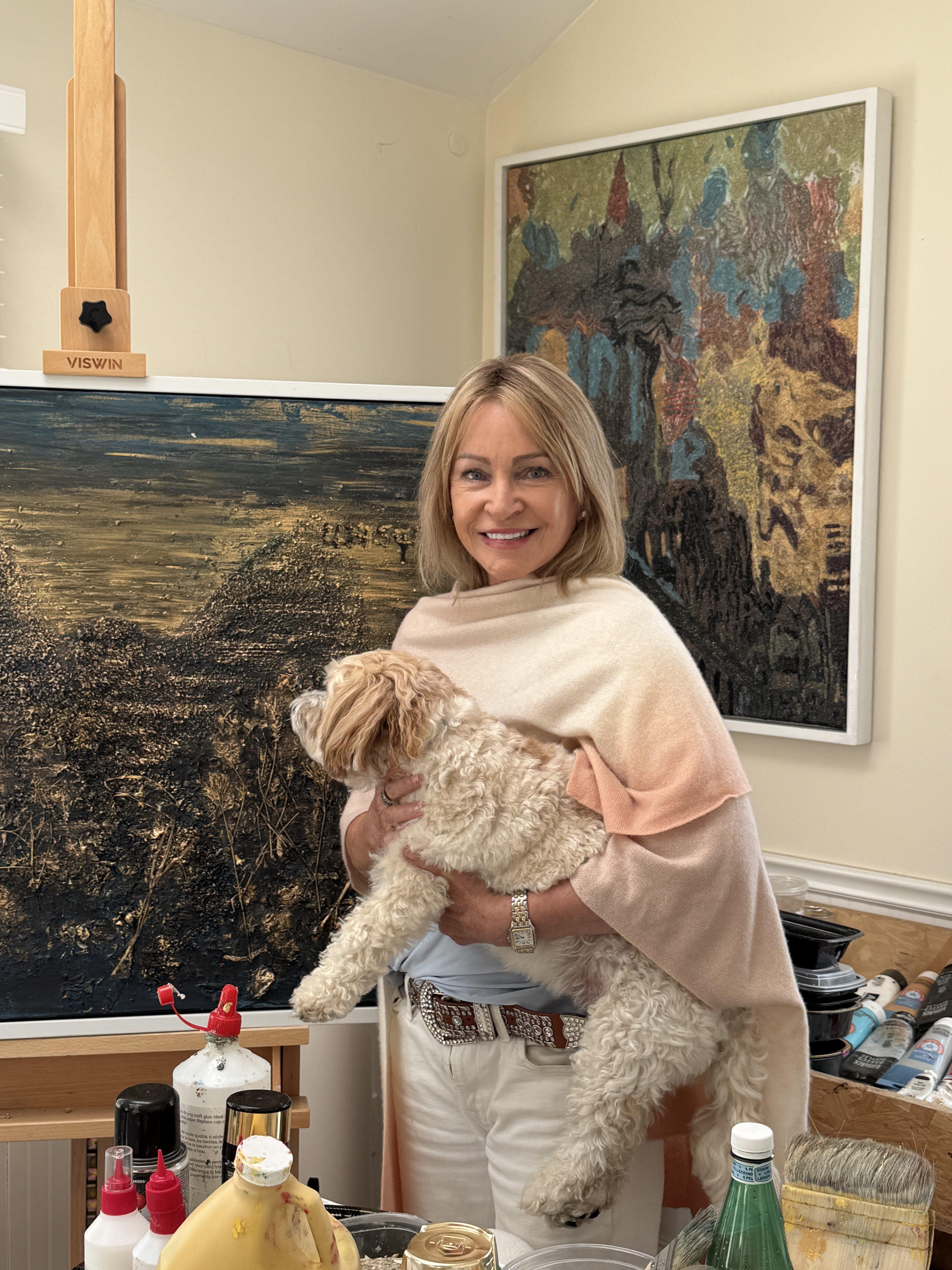 Christine’s studio, a place where art meets soul. ❤️