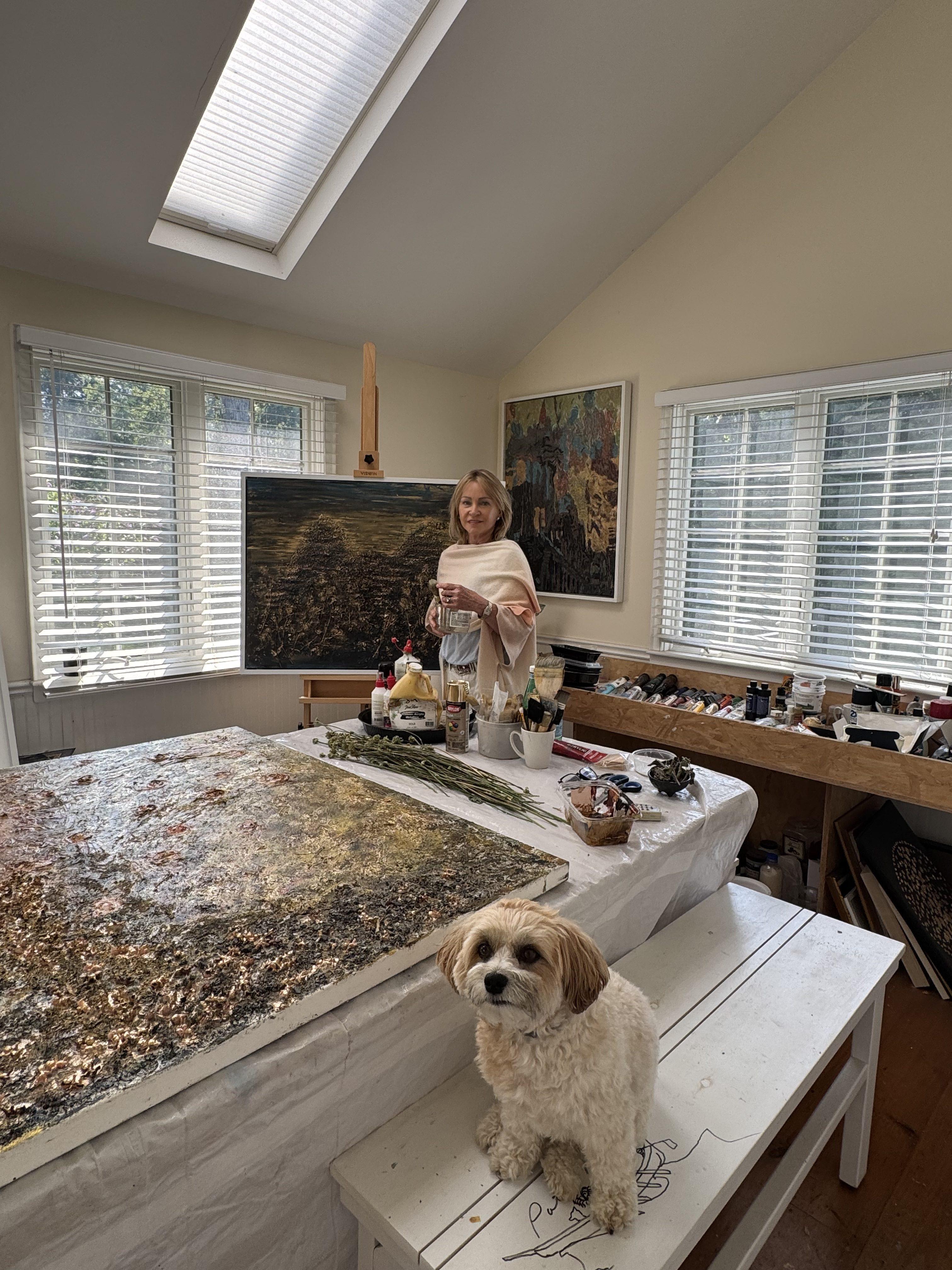 Christine’s studio, a place where art meets soul. ❤️