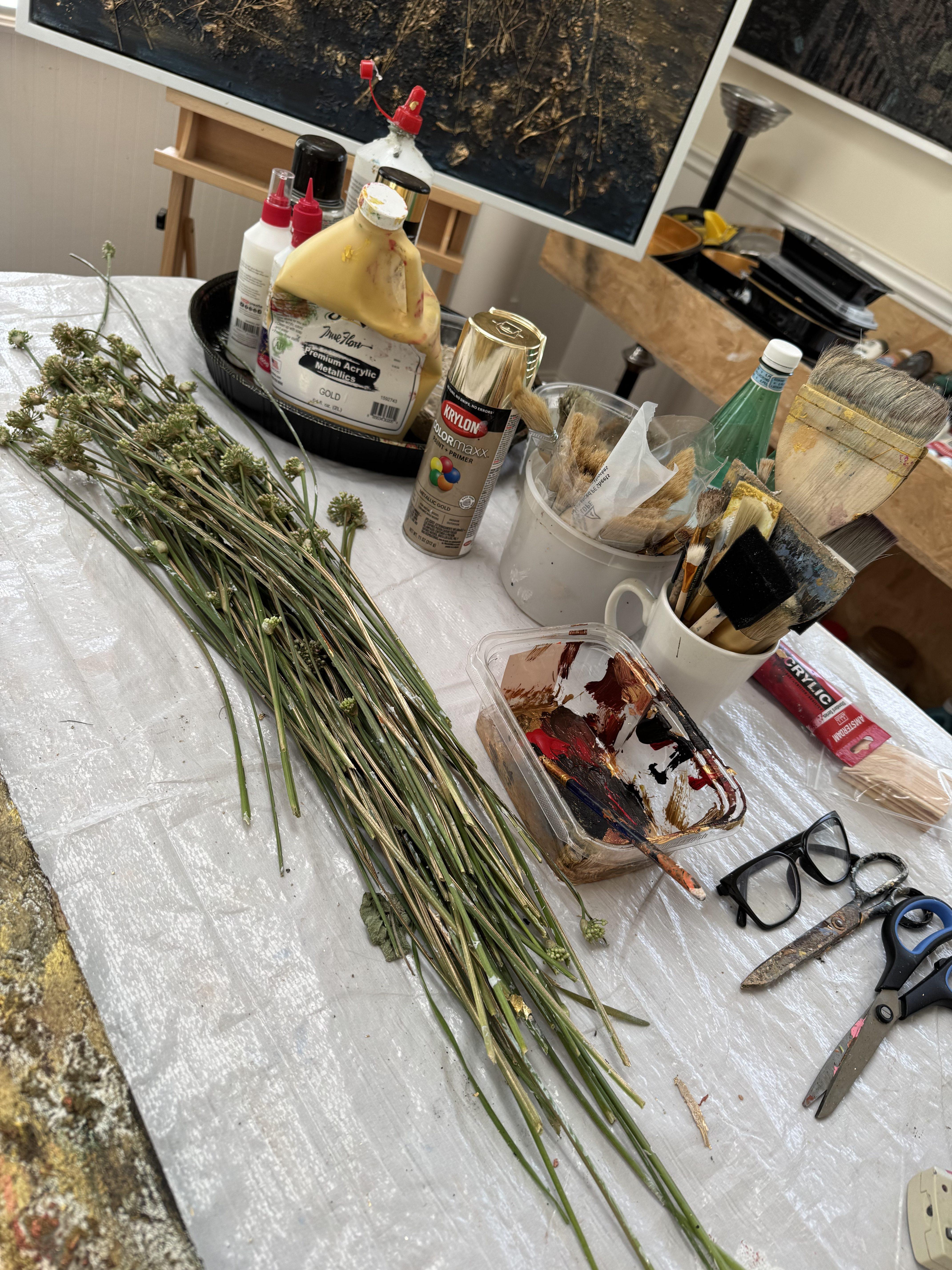 Christine’s studio, a place where art meets soul. ❤️